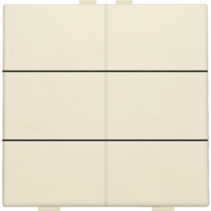 Home Control Zesvoudige Drukknop Creme 100-51006