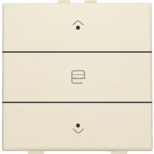 Home Control Zesvoudige Drukknop + LED Creme 100-52033