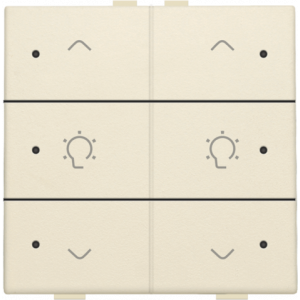 Home Control Dubbele Dimbediening + LED Creme 100-52046