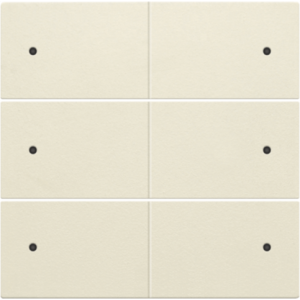 Afwerkingsset 6-voudige drukknop 24V + LED Creme 100-60150