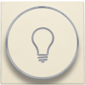 Drukknop set 'Lamp' Creme 100-64008