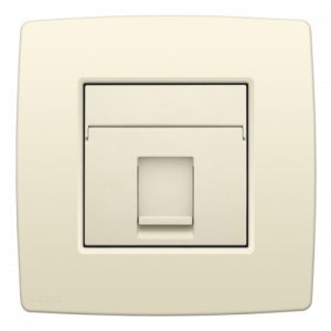1 x RJ45 UTP CAT5E Creme 100-65251
