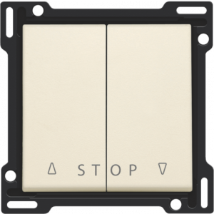 Knoppen Tweevoudige Rolluikdrukknop Creme 100-65918