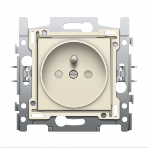 Stopcontact set 21mm Creme 100-66100