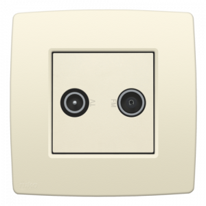Aansluiting Tv/Fm Gedu Creme 100-69600