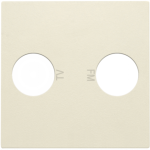 Centraalplaat TV/FM Creme 100-69702