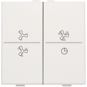 Toets 2X RF/Bus Ventilatie White 101-00013