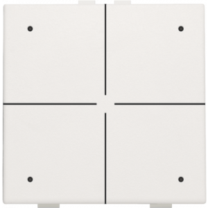 Home Control Viervoudige Drukknop + LED White 101-52004