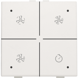 Home Control Ventilatie + LED White 101-52054