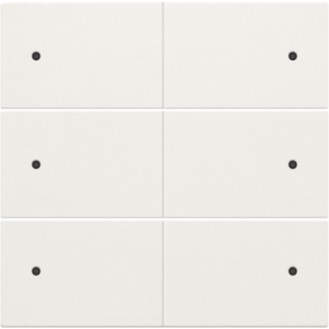 Afwerkingsset 6-voudige drukknop 24V + LED White 101-60150