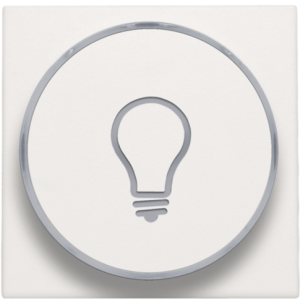 Drukknop set 'Lamp' White 101-64008