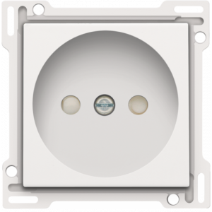 Centraalplaat Stopcontact 21mm zonder aarding White 101-66501