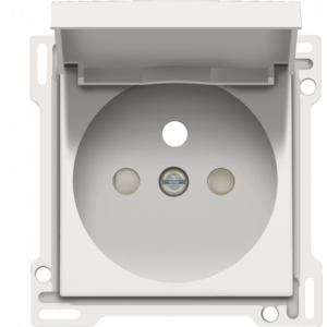 Centraalplaat Stopcontact + Klapdeksel White 101-66603