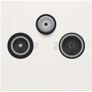 Aansl Tv/Fm/Sat -45X45 White 101-69552