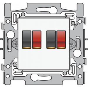 Aansl 2Xspringconnector White 101-69700
