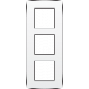 Afdekplaat 3-voudig 60mm White 101-76300