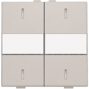 Toets 2X met lens en tekstvenster Light Grey 102-00038