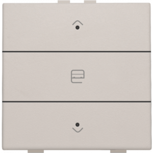 Home Control Zesvoudige Drukknop + LED Light Grey 102-52033