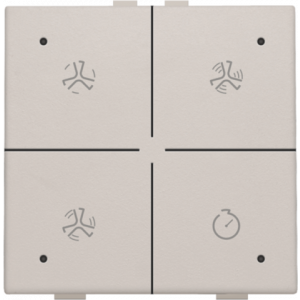 Home Control Ventilatie + LED Light Grey 102-52054