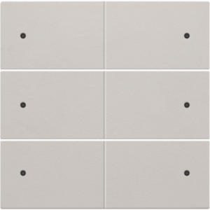 Afwerkingsset 6-voudige drukknop 24V + LED Light Grey 102-60150