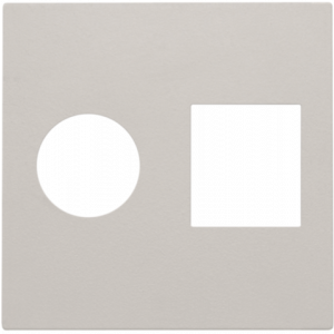 Centraalplaat Aansluiting Tv/Rj45 Light Grey 102-65702