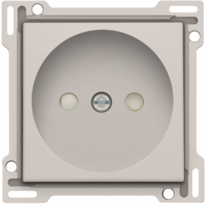 Centraalplaat Stopcontact 21mm zonder aarding Light Grey 102-66501