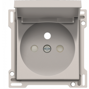 Centraalplaat Stopcontact + Klapdeksel Light Grey 102-66603