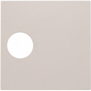 Centraalplaat TV Coax Light Grey 102-69101