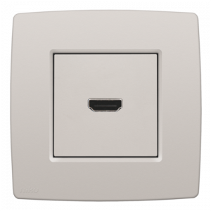 Afwerking HDMI-HDMI Light Grey 102-69417