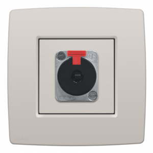 Centraalplaat XLR of Jack Light Grey 102-69856