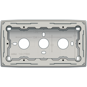 Opbouwdoos Tweevoudig L,Grey Light Grey 102-77500