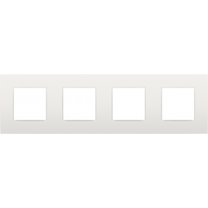 Afdekplaat 4-voudig 71mm Intense White 120-76400