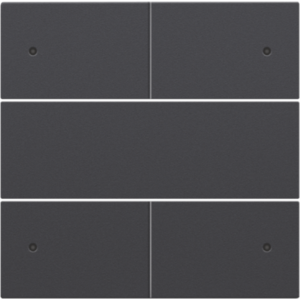 Set 4-voudige drukknop 24V + LED Athracite 122-40150