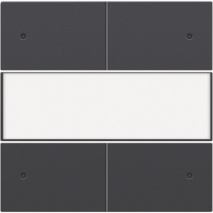 Set 4-voudige drukknop 24V + LED + Tekstveld Athracite 122-40350
