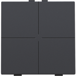 Home Control Viervoudige Drukknop Athracite 122-51004