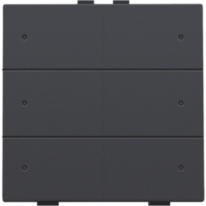 Home Control Zesvoudige Drukknop + LED Athracite 122-52006