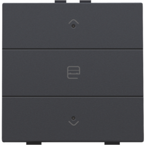 Home Control Zesvoudige Drukknop + LED Athracite 122-52033