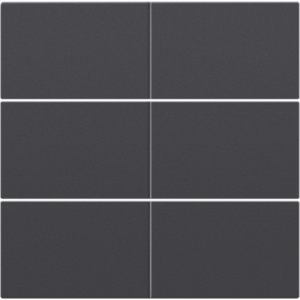 Afwerkingsset 6-voudige drukknop 24V Athracite 122-60050