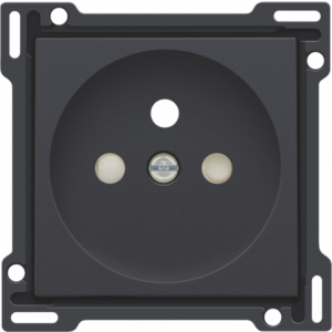 Centraalplaat Stopcontact 28,5mm Athracite 122-66601