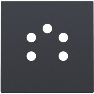 Centraalplaat Telefoon 5p Athracite 122-69001