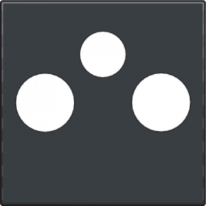 Centraalplaat TV/FM/Satelliet Athracite 122-69551