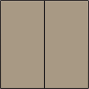 Set Tweevoudige Drukknop Bronze 123-31004