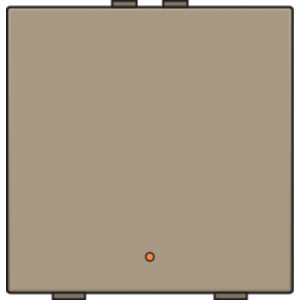 Home Control Drukknop + LED Bronze 123-52001