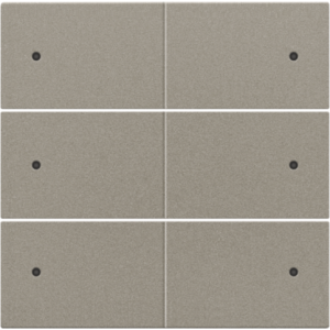 Afwerkingsset 6-voudige drukknop 24V + LED Bronze 123-60150