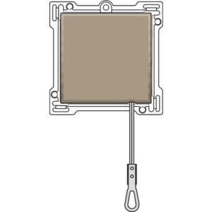 Afwerkingsset Trekschakelaar Bronze 123-63606
