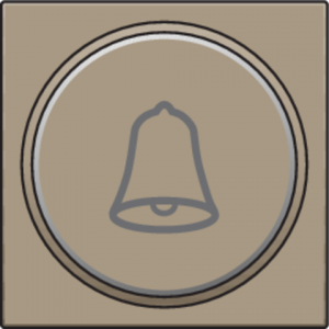 Drukknop set 'Bel' Bronze 123-64007