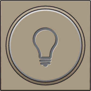 Drukknop set 'Lamp' Bronze 123-64008