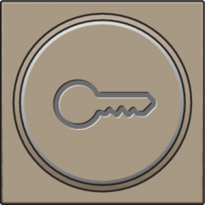 Drukknop set 'Sleutel' Bronze 123-64009