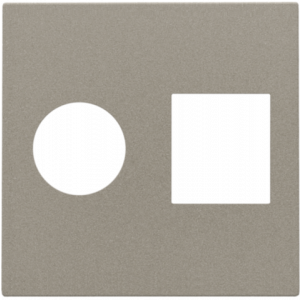 Centraalplaat Aansluiting Tv/Rj45 Bronze 123-65702