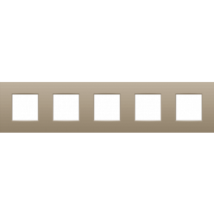 Afdekplaat 5-voudig 71mm Bronze 123-76005